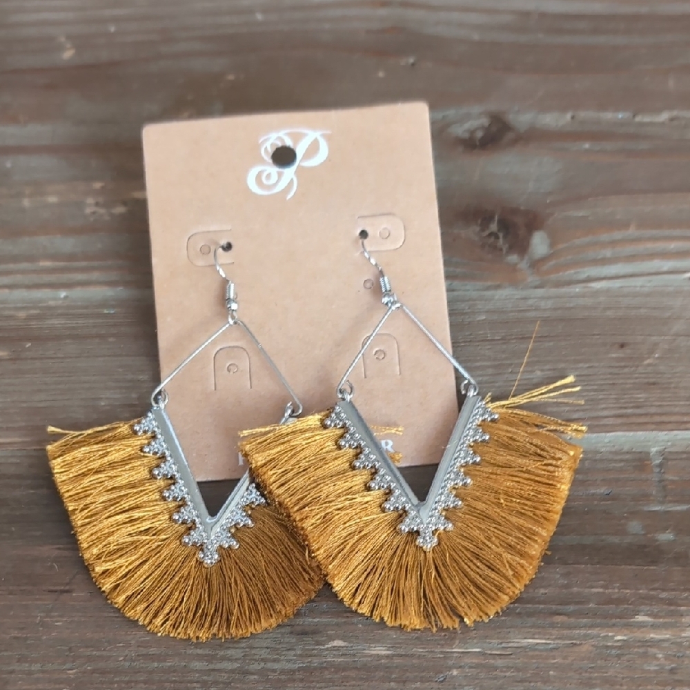 Gold Fringe Earrings